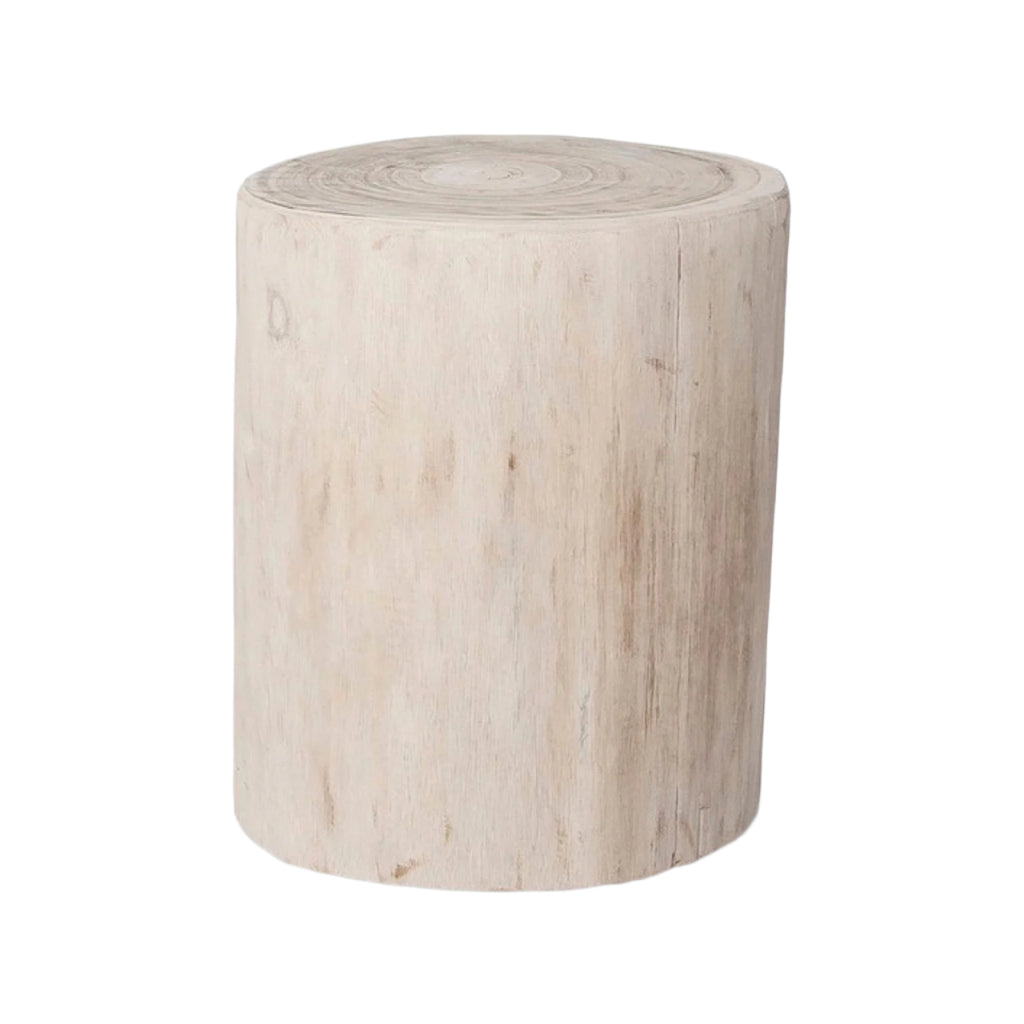 Wooden cylindrical stool