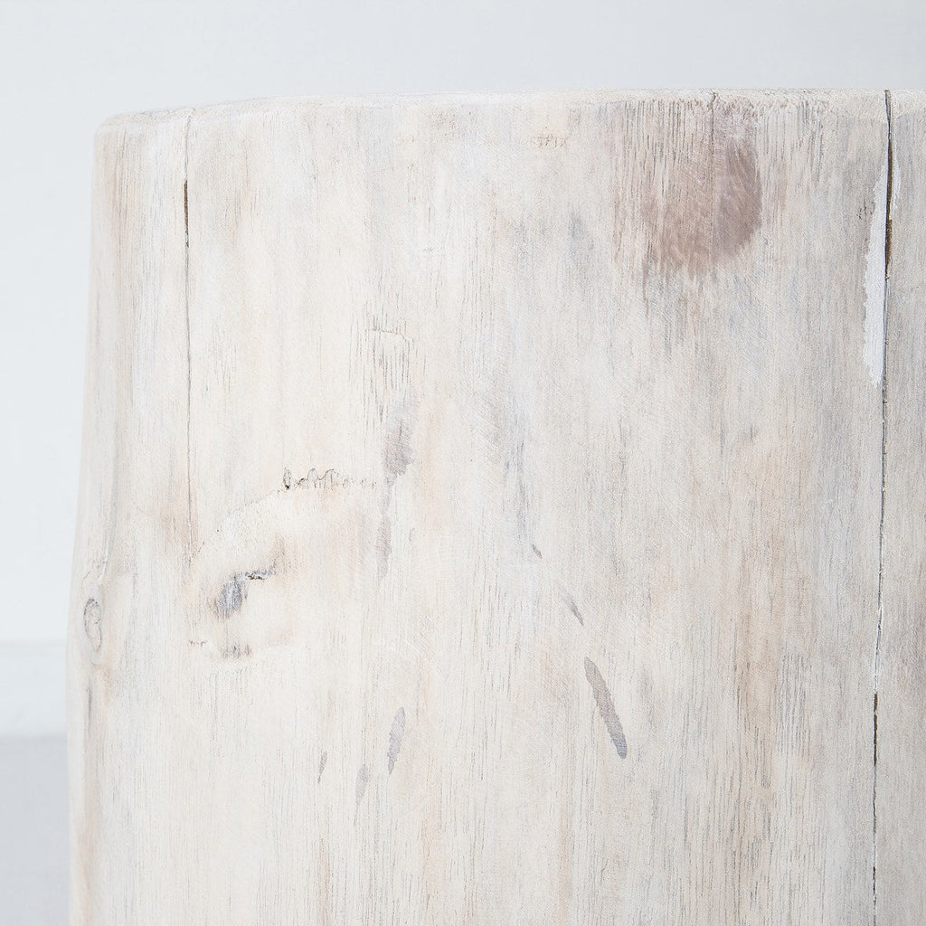 Nova Wide 18" Stump - Round - White