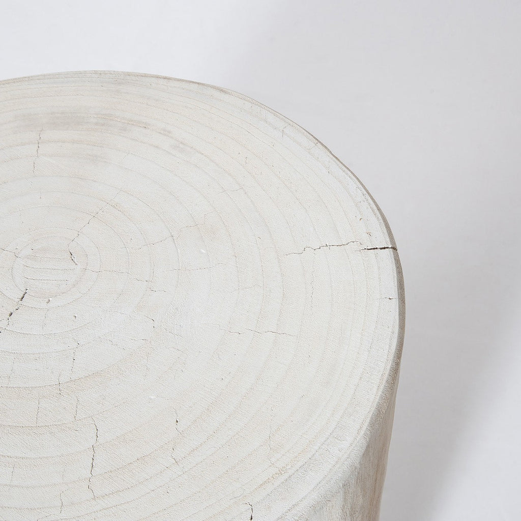 Nova Wide 21" Stump - Round - White