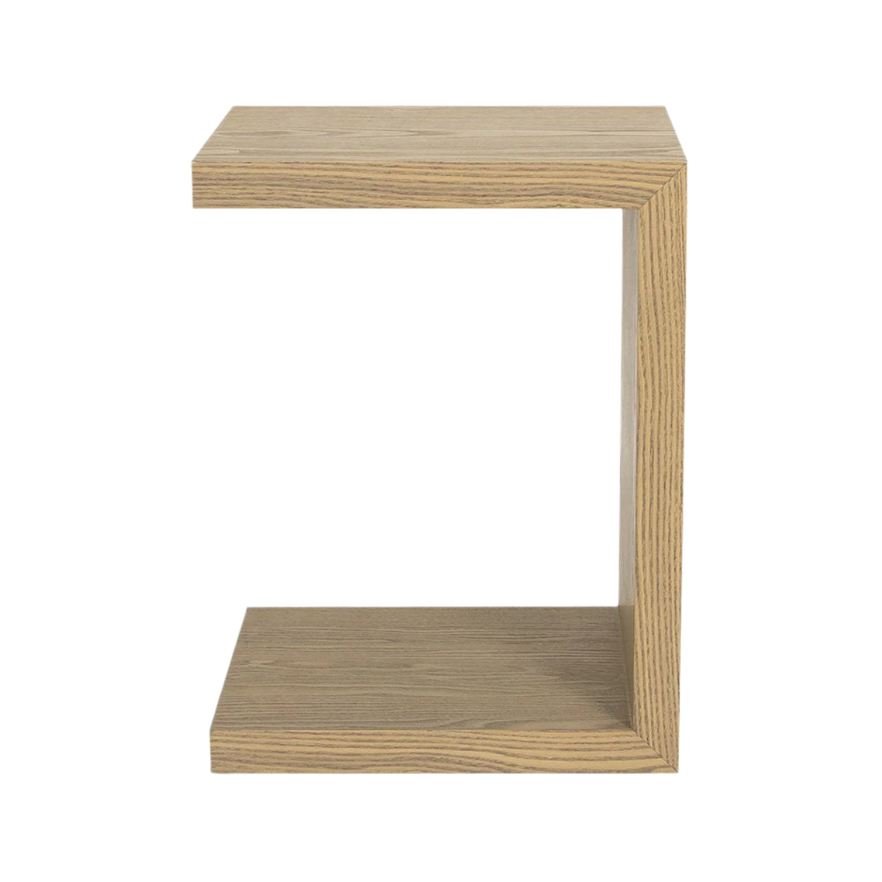Wooden side table with a minimalist design