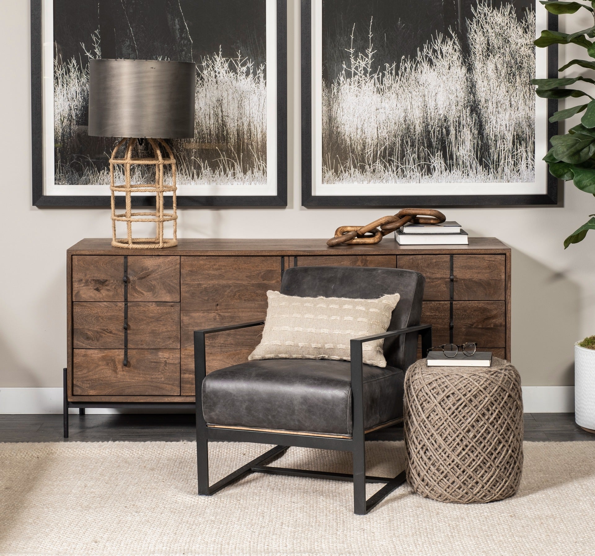 Stamford Accent Chair - Upholstered or Genuine Leather