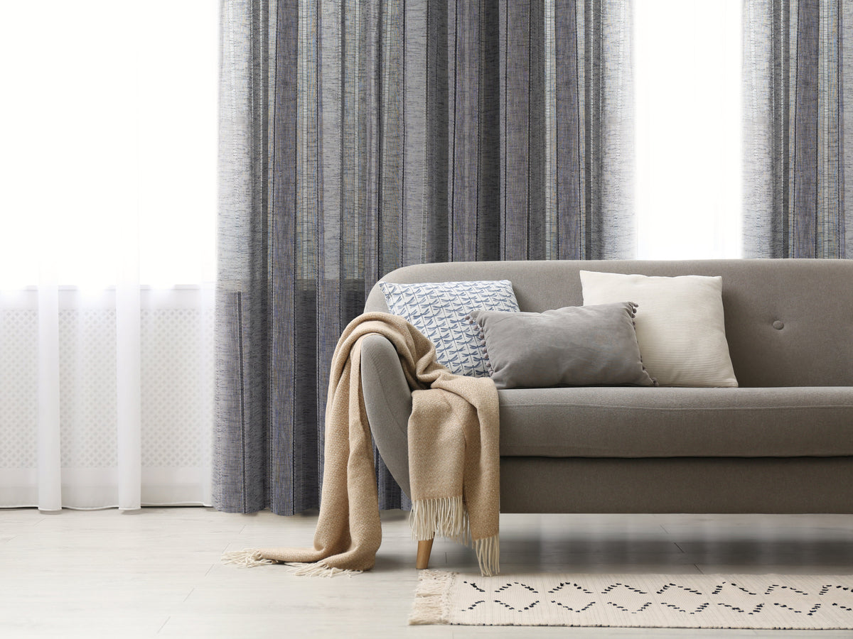 Boca Jacquard Semi Sheer Grommet Curtain
