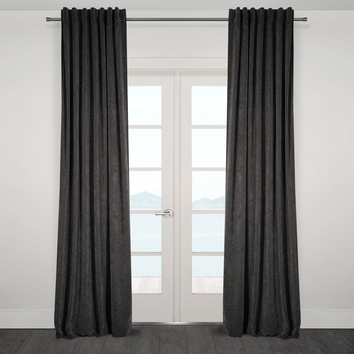 Casablanca Chenille Light Filtering Reverse Tab Curtain