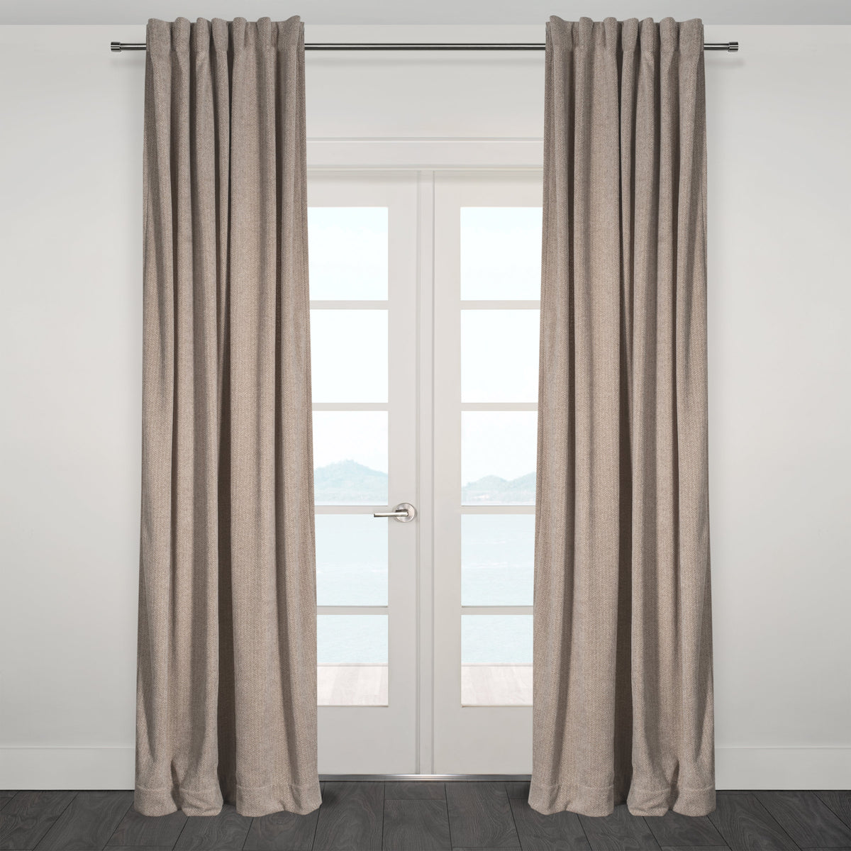 Casablanca Chenille Light Filtering Reverse Tab Curtain