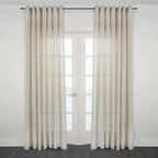 Gusto Jacquard Sheer Grommet Curtain
