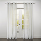 Marbella Textured Linen Look Sheer Grommet Curtain 108" x 95"