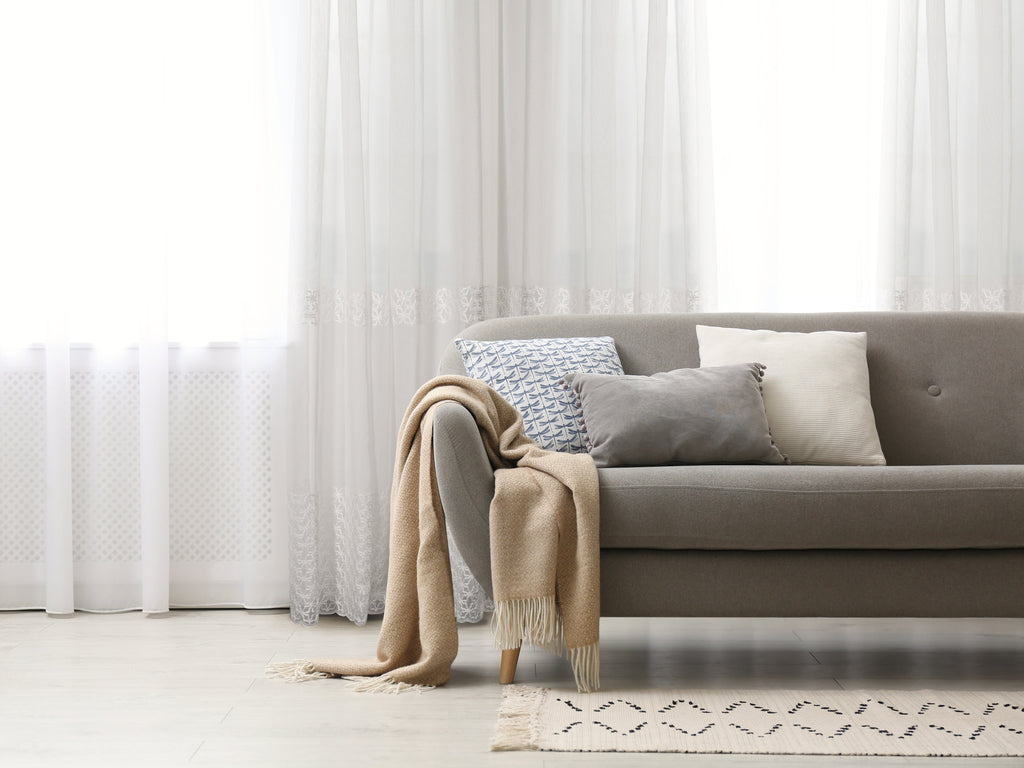 Massa Classic Embroidered Sheer Grommet Curtain 80"x 95"