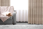 Mykonos Horizontal Striped Jacquard Sheer Grommet Curtain 108" x 95"