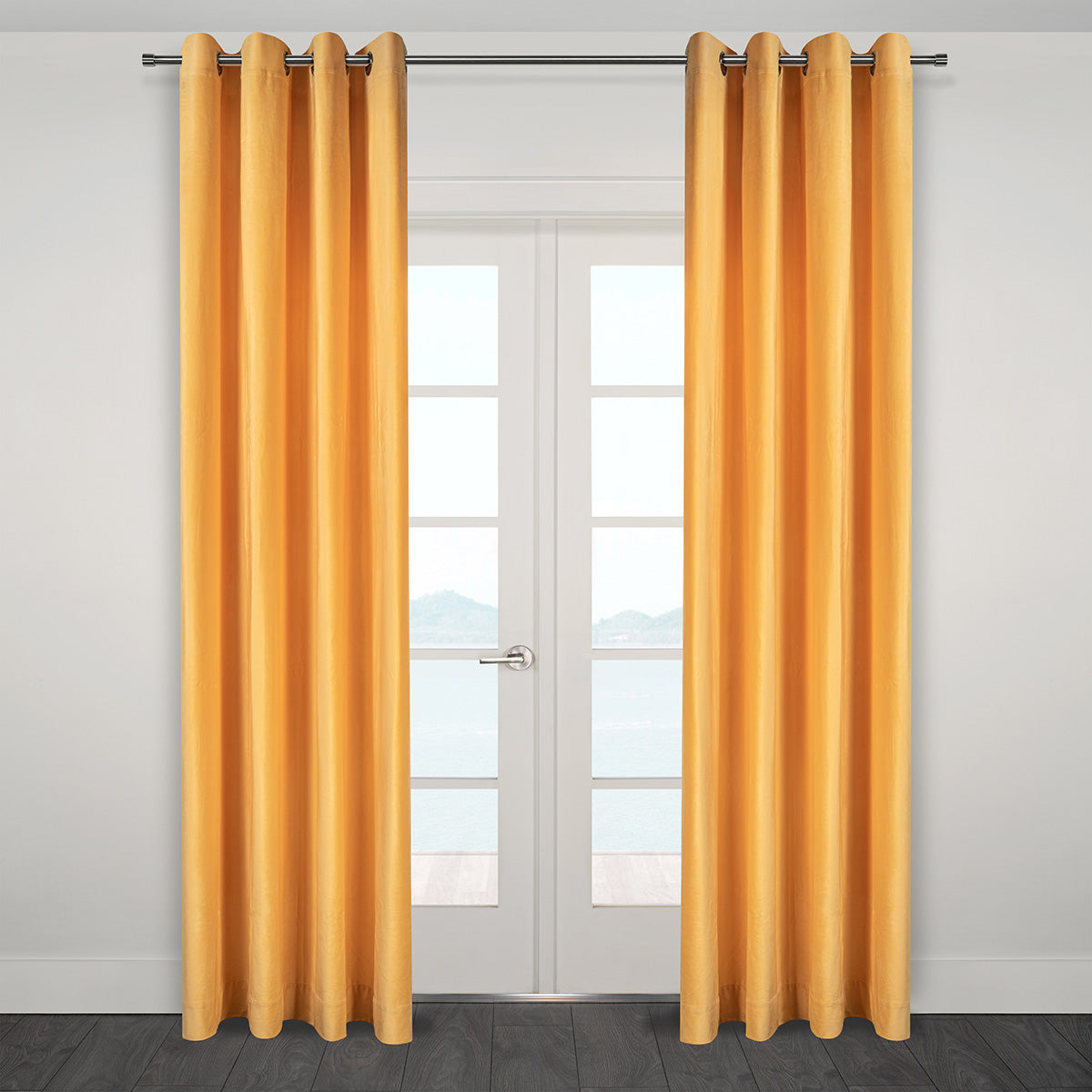 Heavy Velvet Textured Curtains 60" x 95"