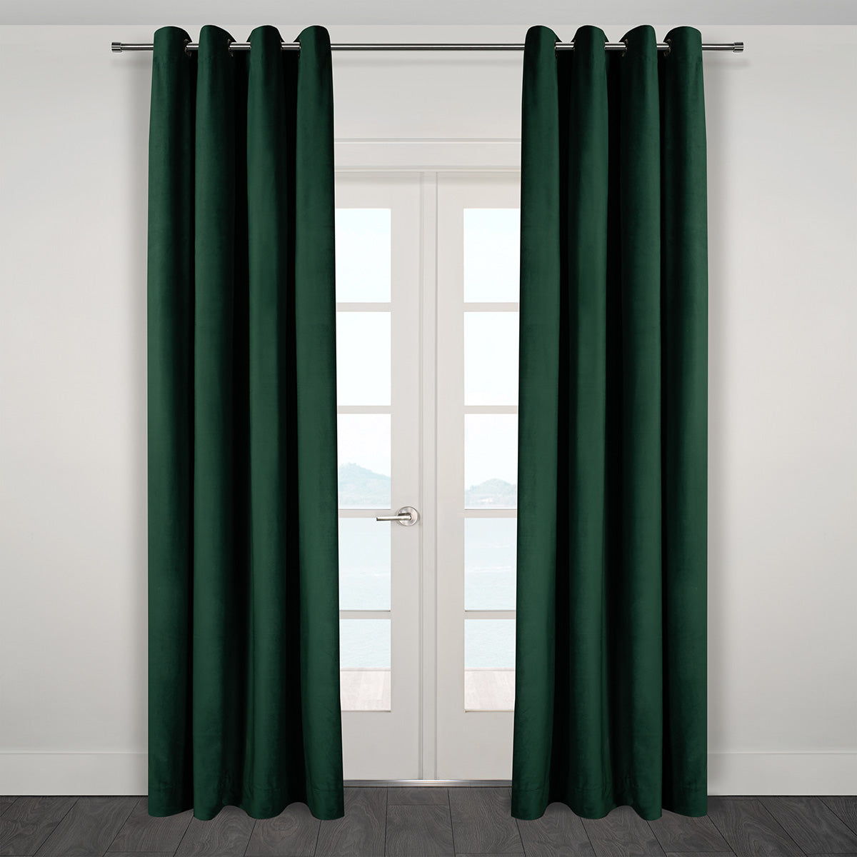 Heavy Velvet Textured Curtains 60" x 95"