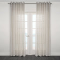 Via Rustic Inspired Wide Width Sheer Curtain 108"x 95"