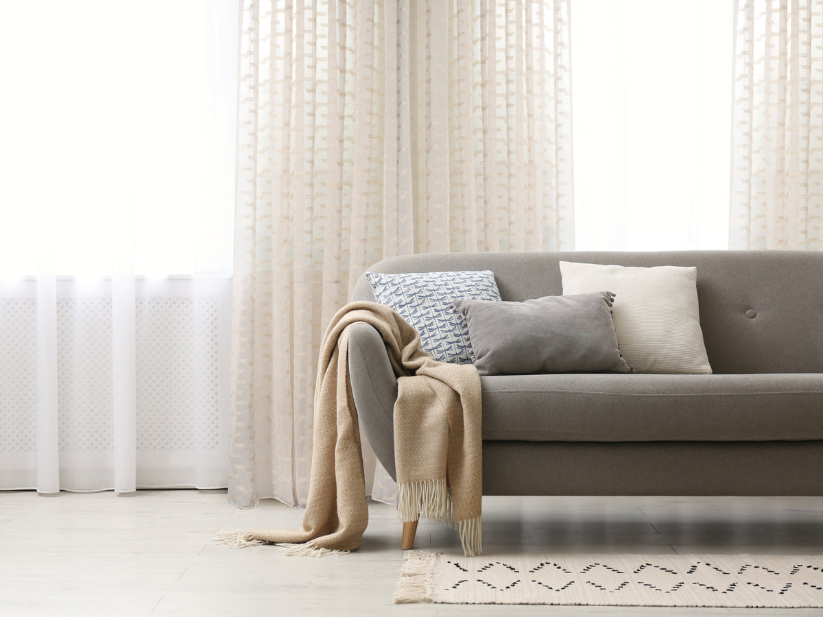 Via Rustic Inspired Wide Width Sheer Curtain 108"x 95"