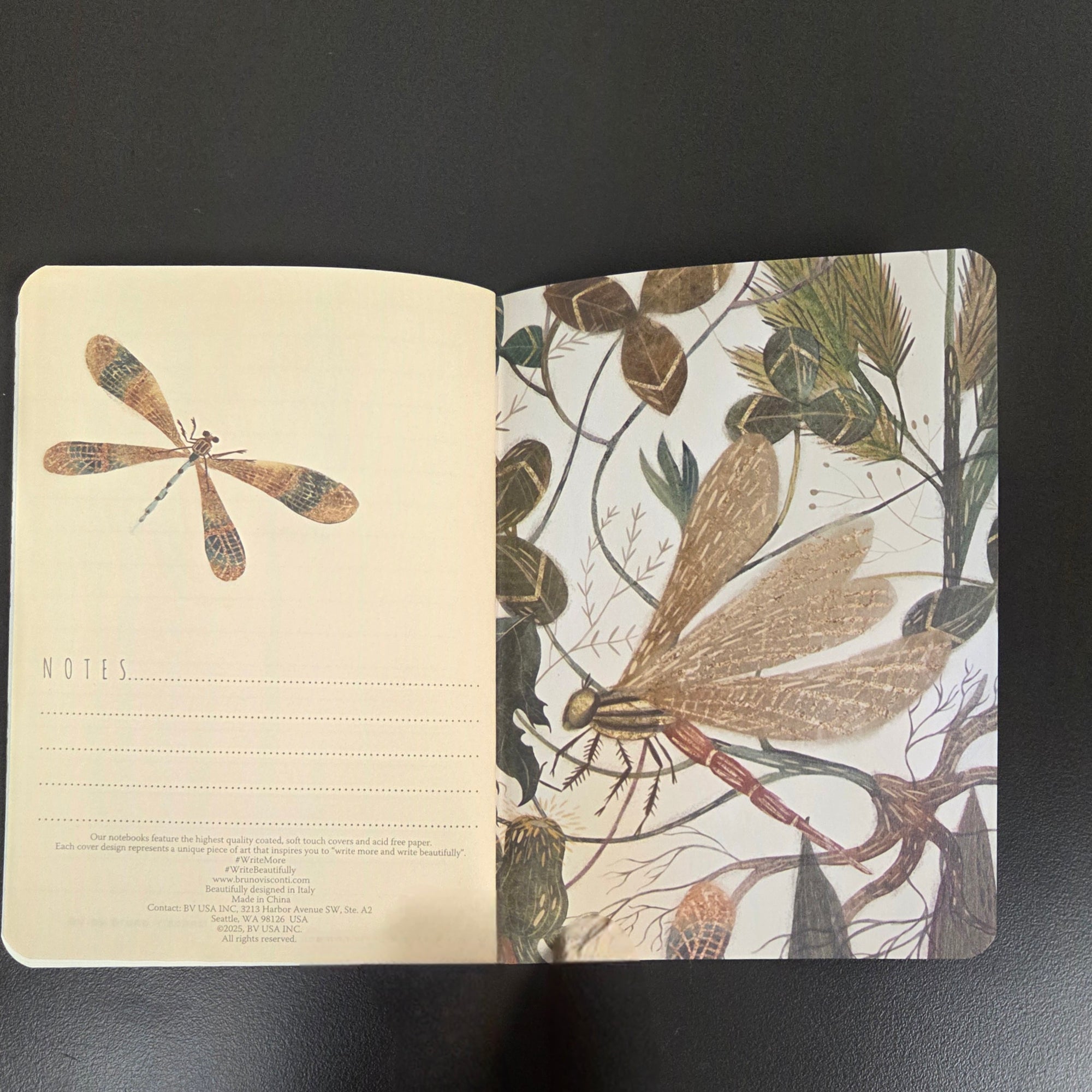 Summer Greens Notebook - passport size