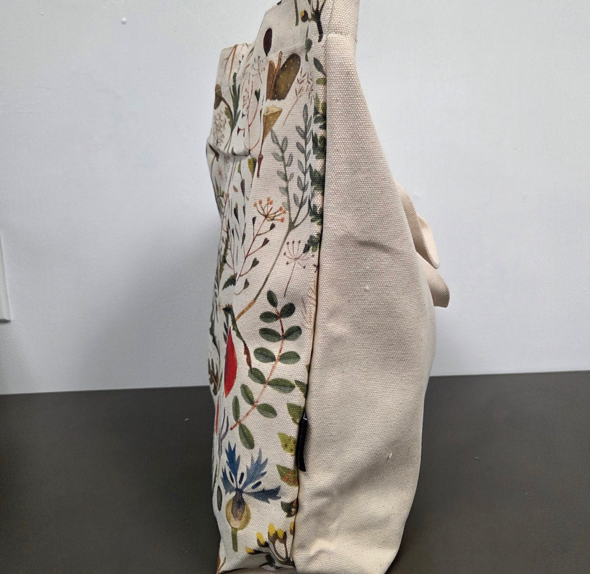 Greens and Flowers Tote Bag Canvas