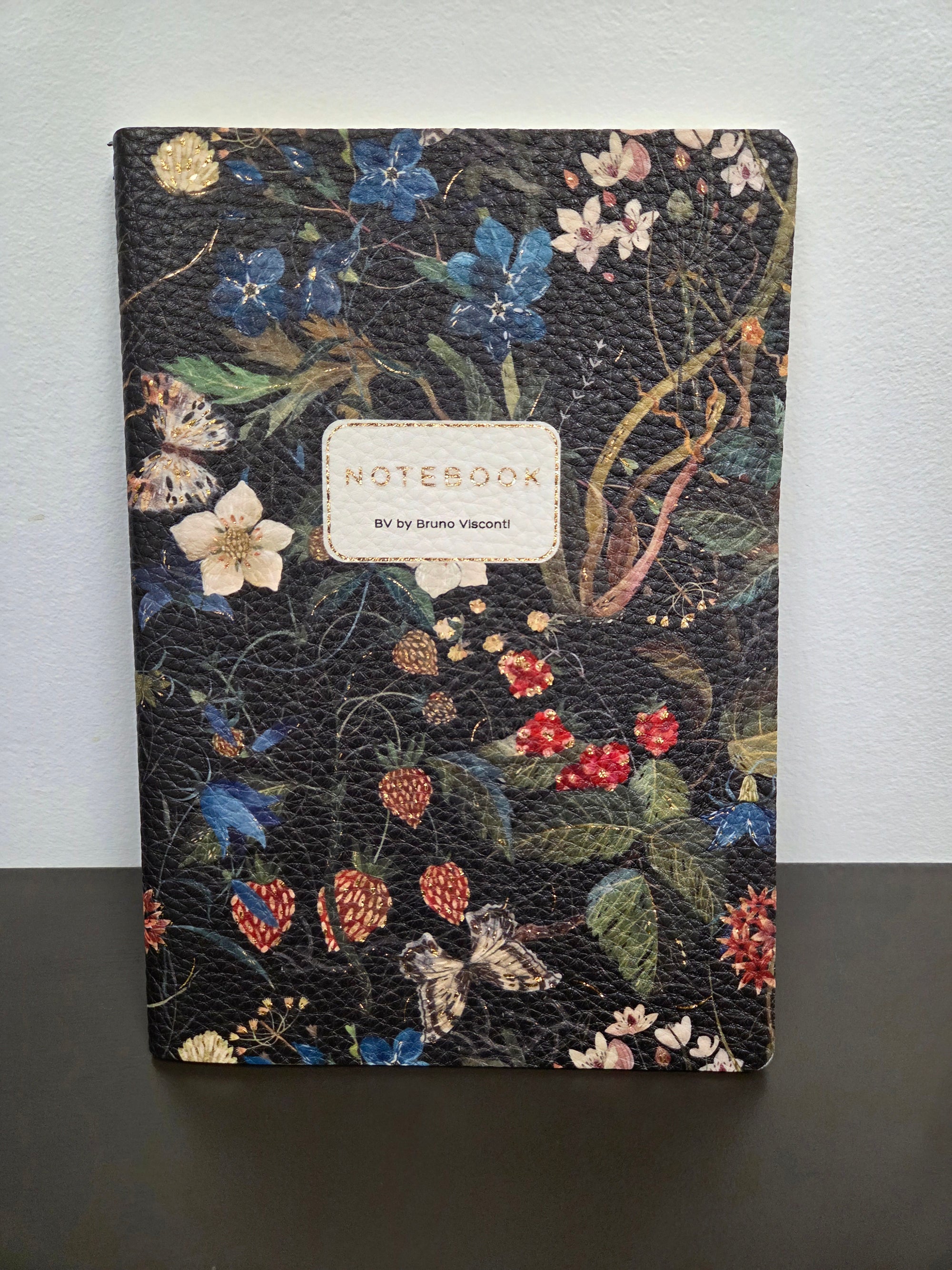 Vegan Leather Notebook - Forest Flowers