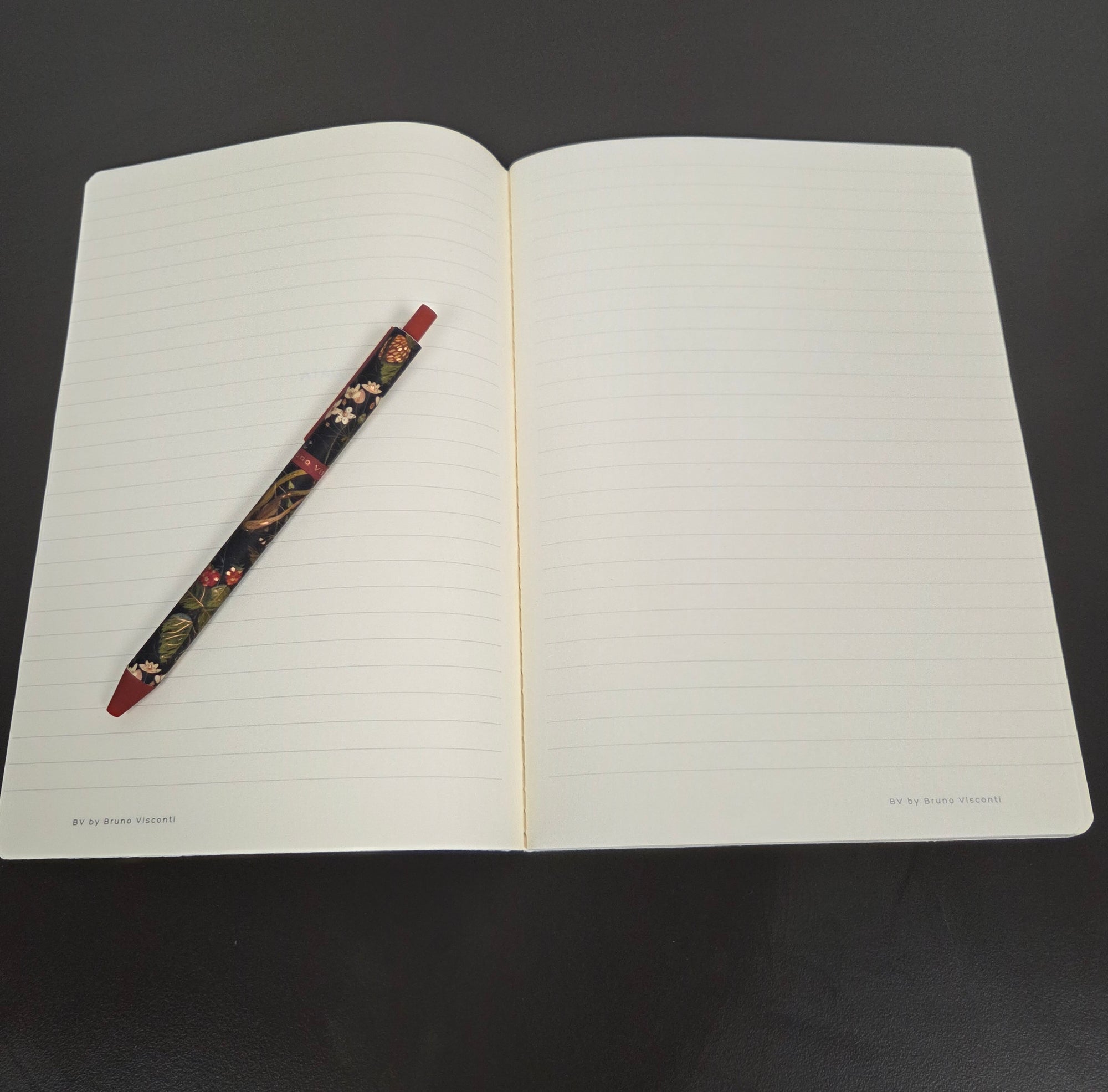 Vegan Leather Notebook - Forest Flowers