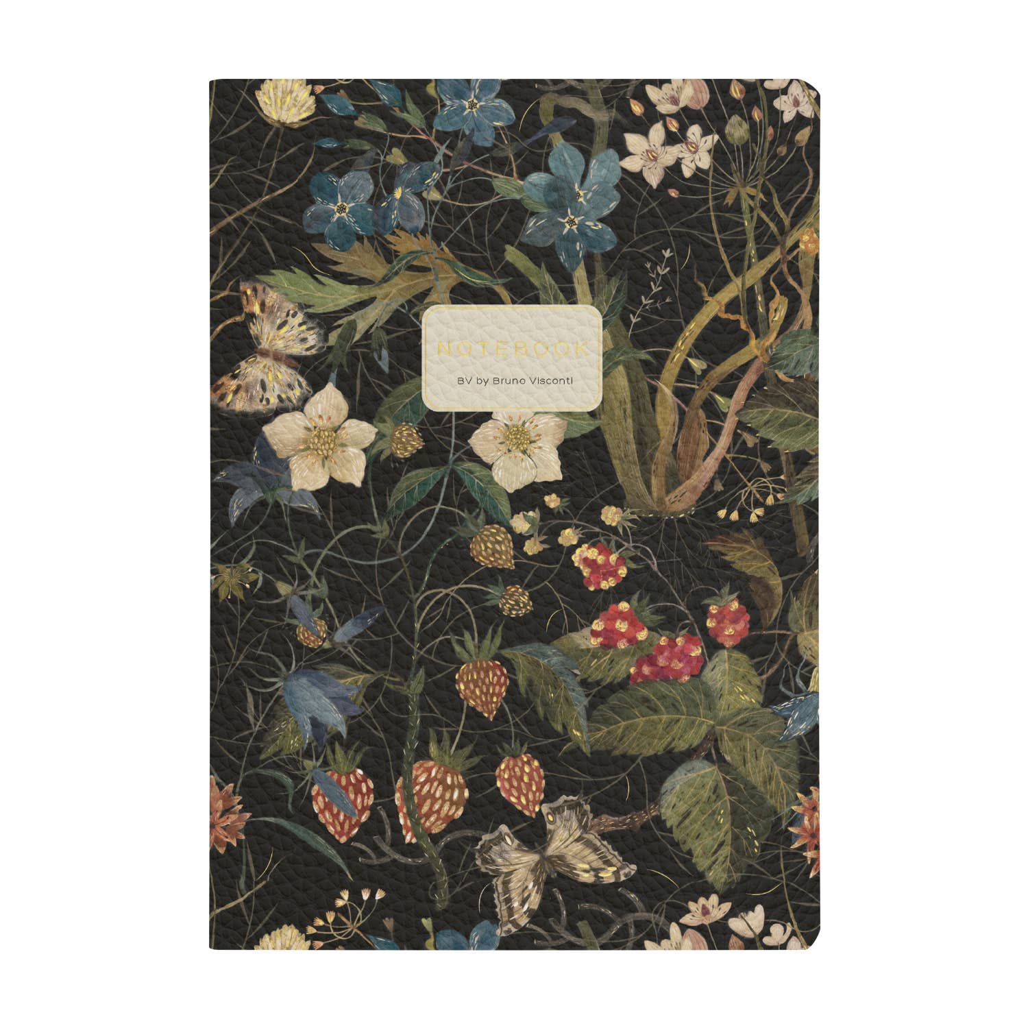 Vegan Leather Notebook - Forest Flowers