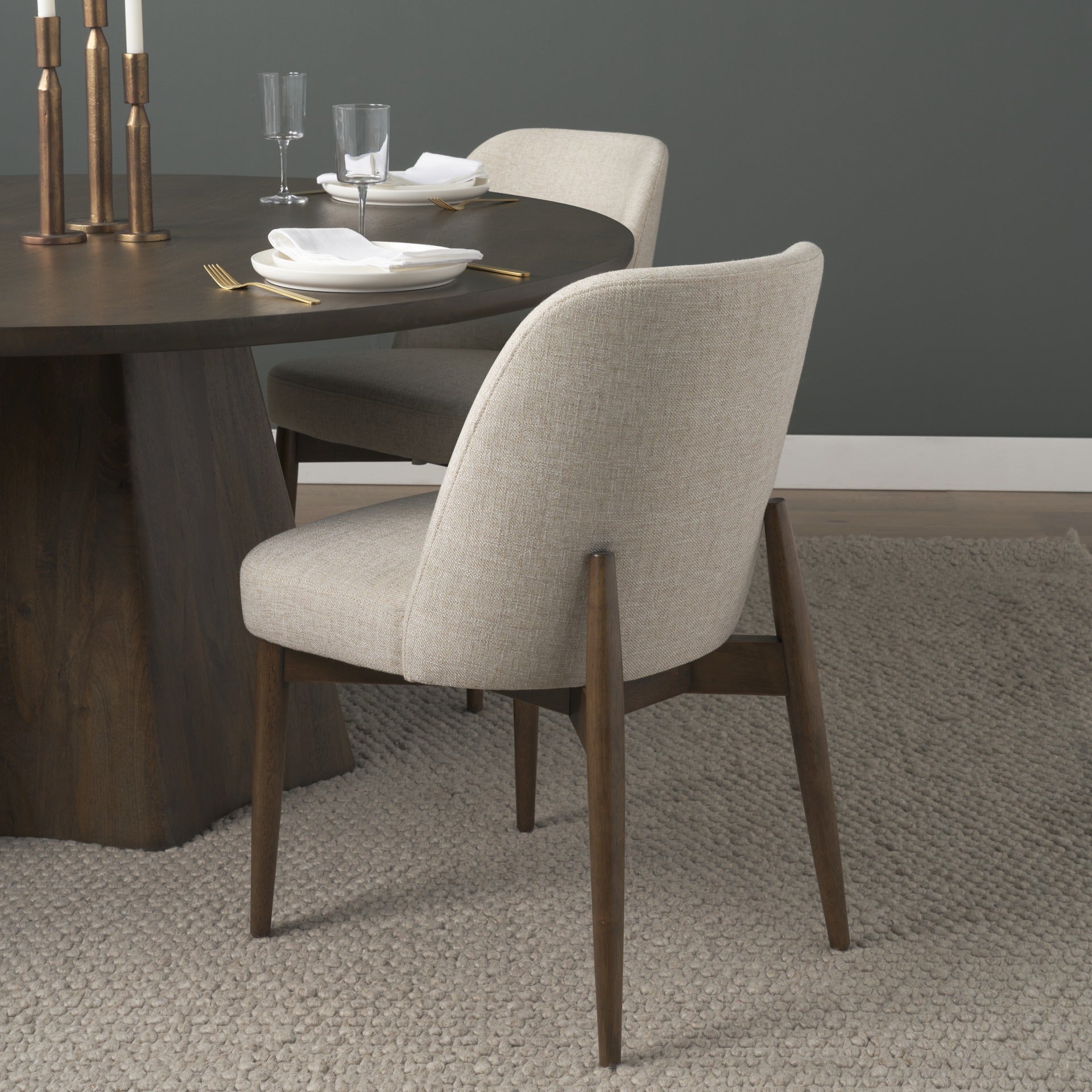 Abbie Curve Dining Chair - 3 COLORS - Dekor Butik