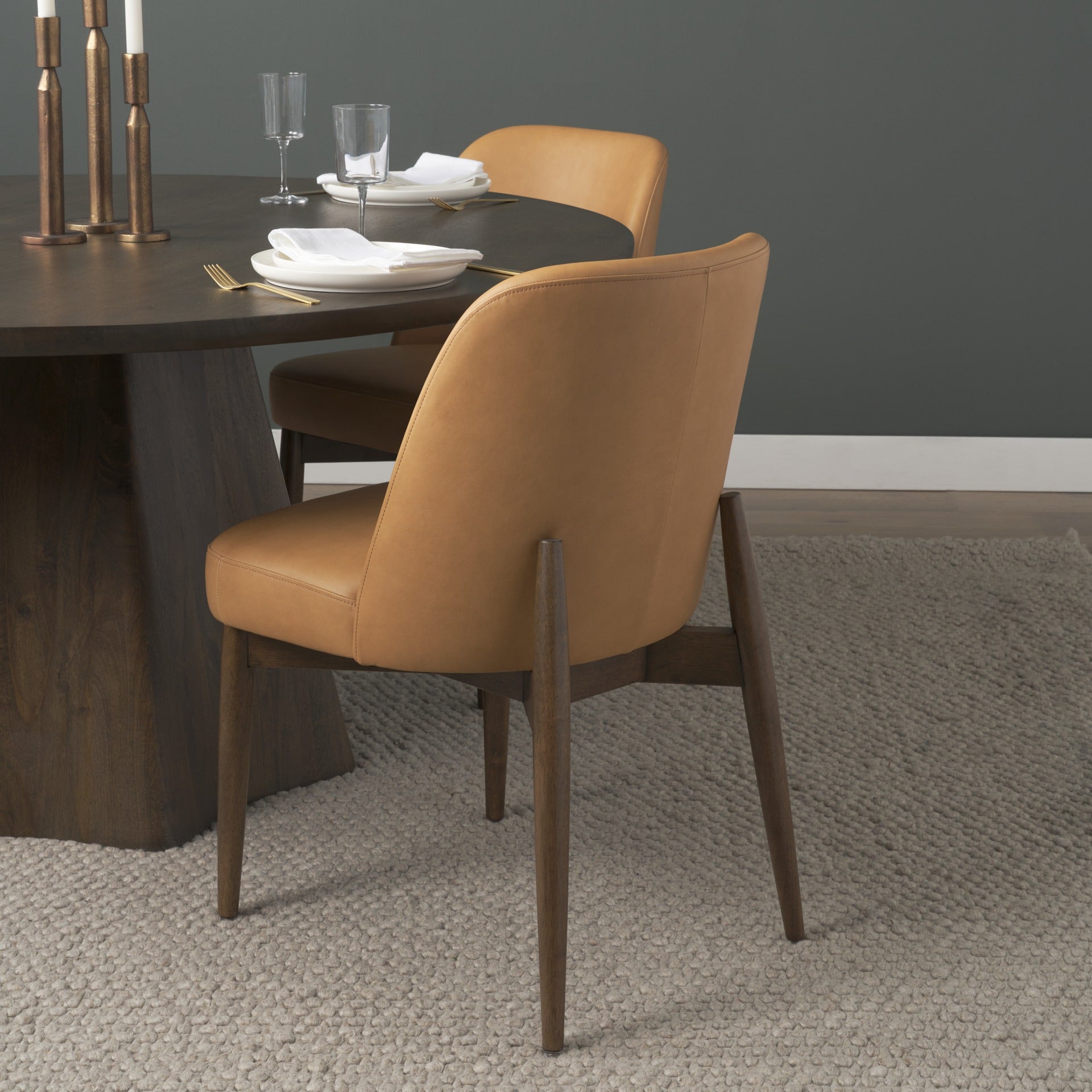 Abbie Curve Dining Chair - 3 COLORS - Dekor Butik