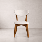 Dining ChairsAbby Solid Wood Dining Chair, Cream - Dekor Butik