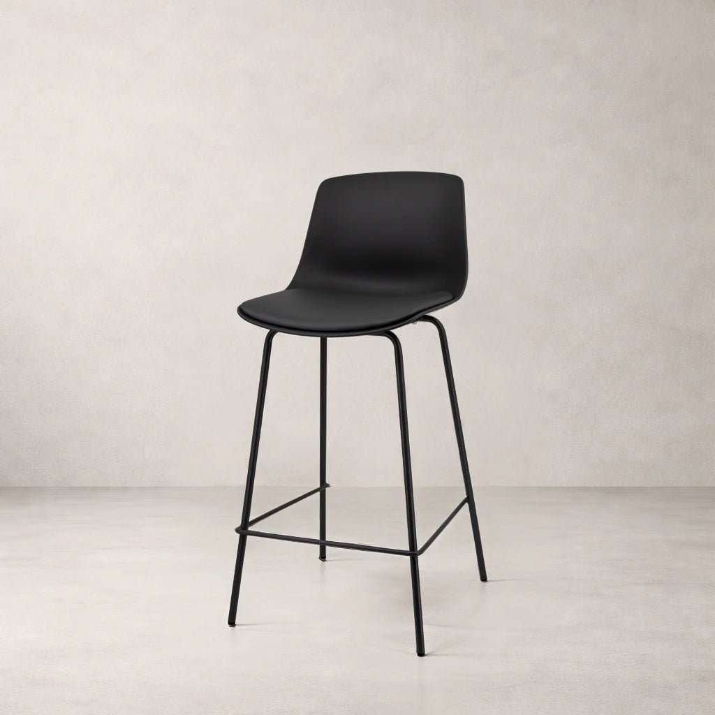 Agata Counter Stool, Black - Dekor Butik