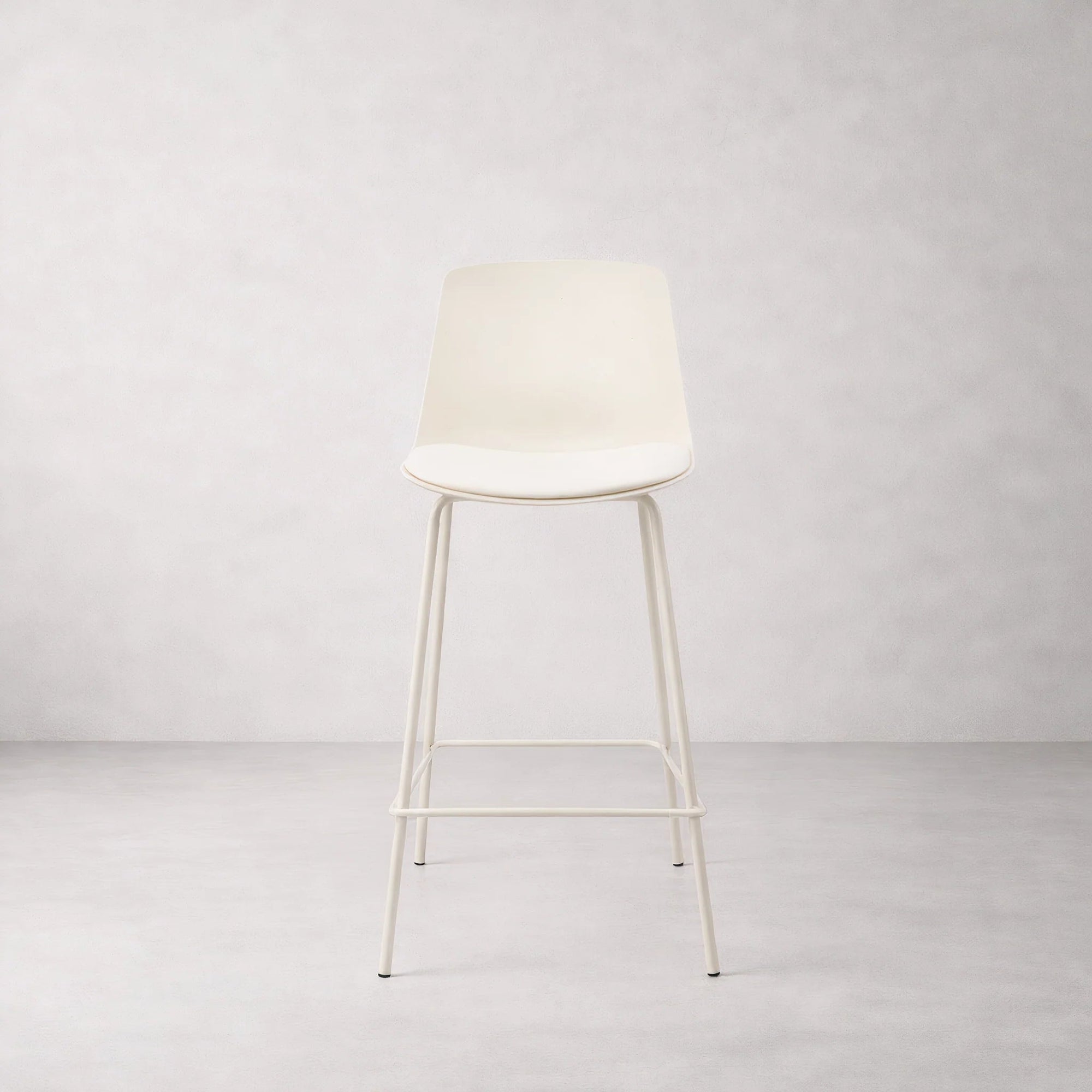 Agata Counter Stool, Neutral White - Dekor Butik