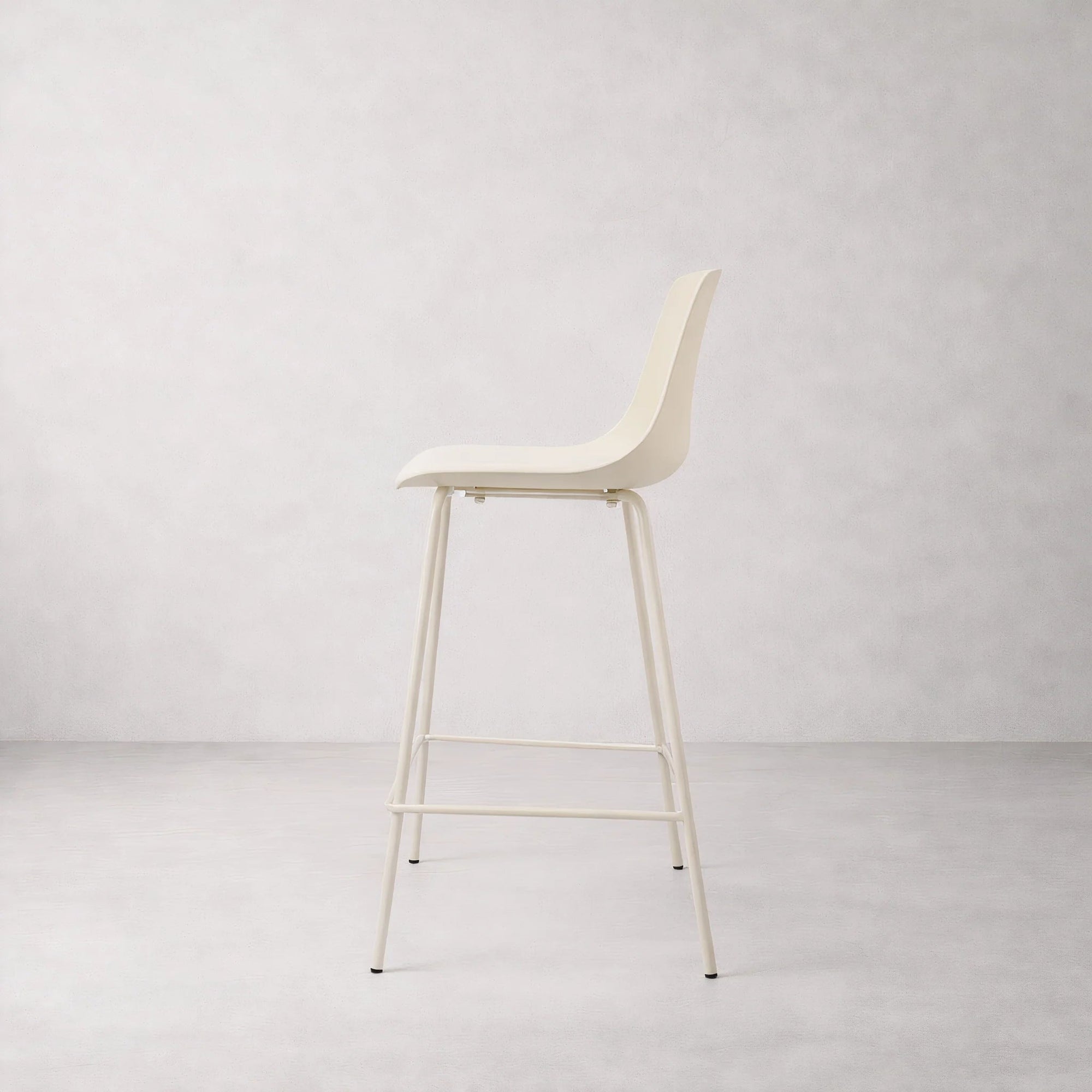 Agata Counter Stool, Neutral White - Dekor Butik