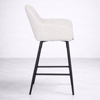 StoolAlba Fabric Counter Stool, Cream - Dekor Butik