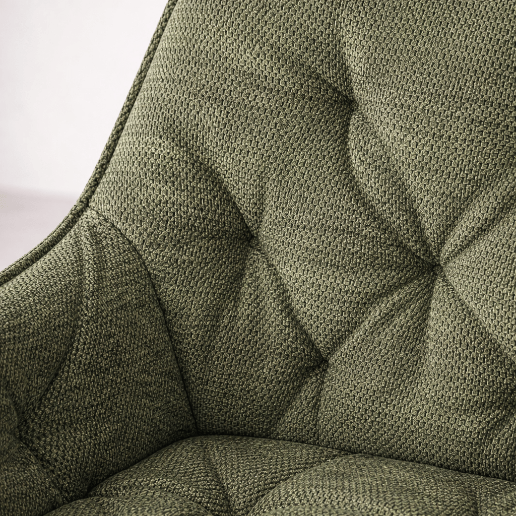 StoolAlba Fabric Counter Stool, Green - Dekor Butik