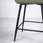 StoolAlba Fabric Counter Stool, Green - Dekor Butik