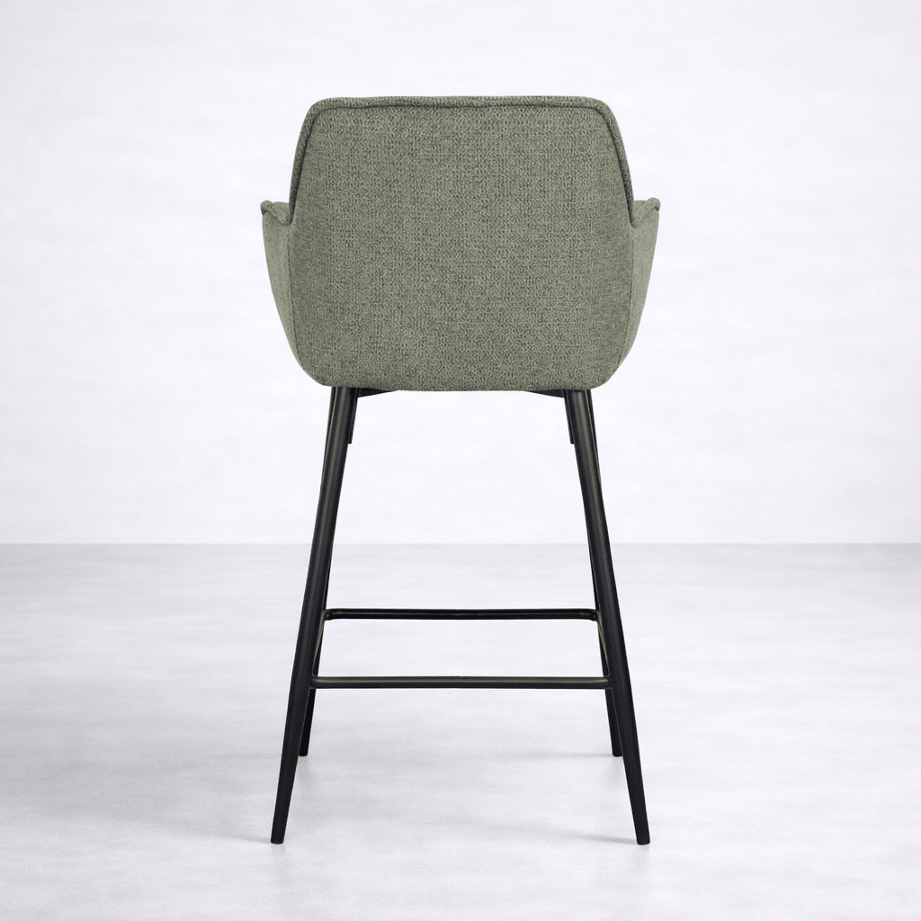StoolAlba Fabric Counter Stool, Green - Dekor Butik