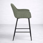 StoolAlba Fabric Counter Stool, Green - Dekor Butik