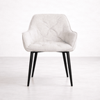 Alba Fabric Dining Chair, Cream - Dekor Butik