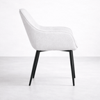 Alba Fabric Dining Chair, Cream - Dekor Butik