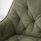 Alba Fabric Dining Chair, Green - Dekor Butik