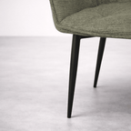 Alba Fabric Dining Chair, Green - Dekor Butik