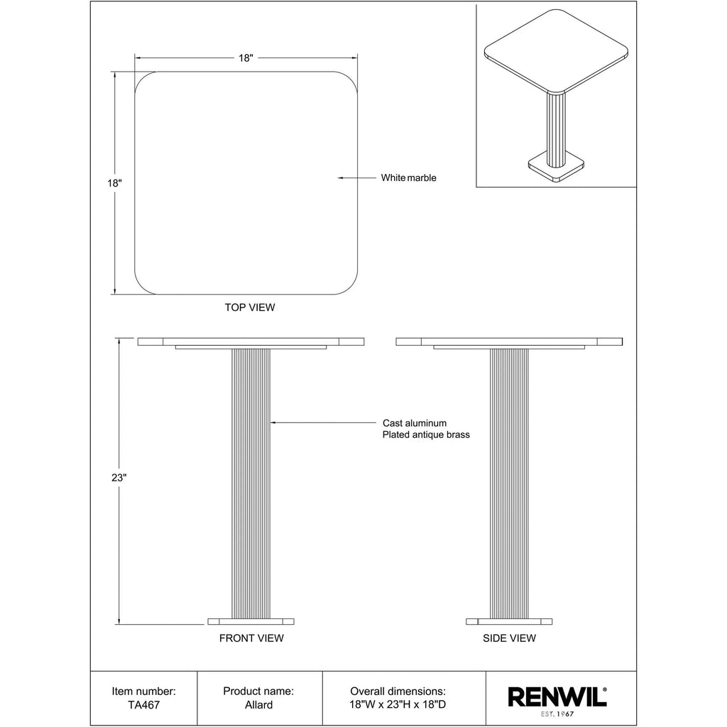 Allard Side Table - Dekor Butik
