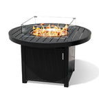 Fire PitAluminum Propane 42" Round Outdoor Fire Pit Table - Dekor Butik