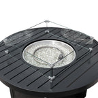 Fire PitAluminum Propane 42" Round Outdoor Fire Pit Table - Dekor Butik