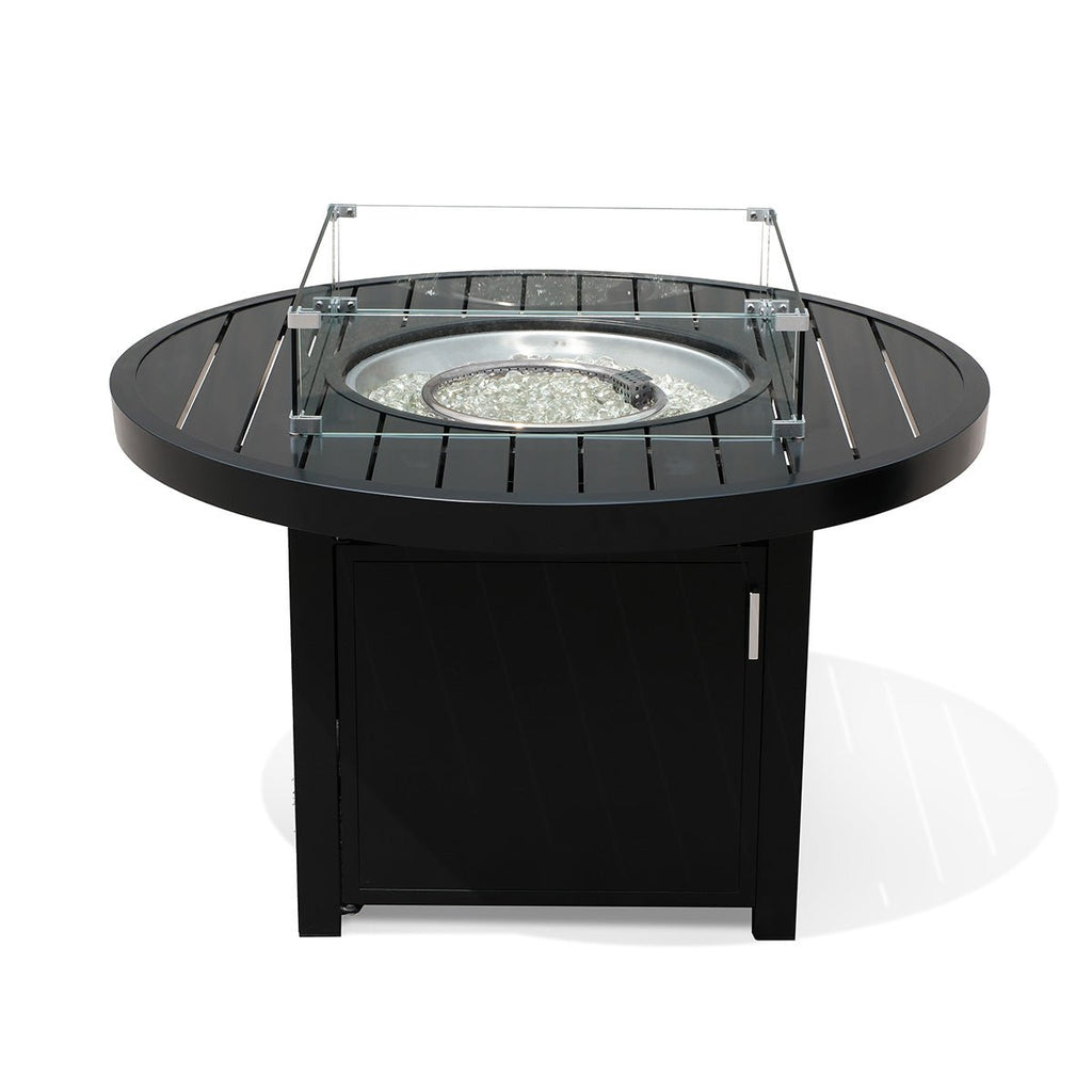 Fire PitAluminum Propane 42" Round Outdoor Fire Pit Table - Dekor Butik