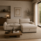 SLEEPER SECTIONALAmira Pullout Sleeper Sectional with Storage Chaise - Dekor Butik