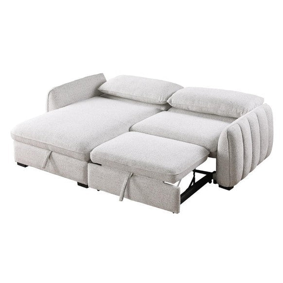 SLEEPER SECTIONALAmira Pullout Sleeper Sectional with Storage Chaise - Dekor Butik