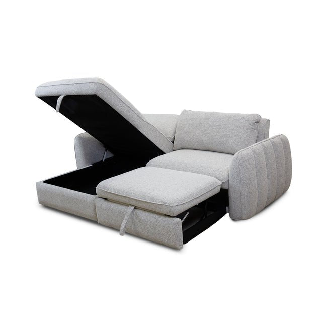 SLEEPER SECTIONALAmira Pullout Sleeper Sectional with Storage Chaise - Dekor Butik