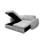 SLEEPER SECTIONALAmira Pullout Sleeper Sectional with Storage Chaise - Dekor Butik