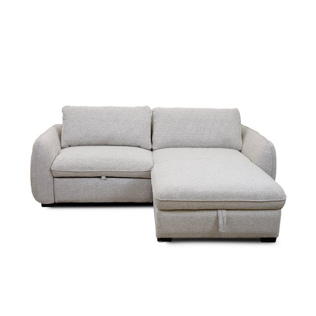 SLEEPER SECTIONALAmira Pullout Sleeper Sectional with Storage Chaise - Dekor Butik