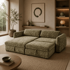 SLEEPER SECTIONALAmira Pullout Sleeper Sectional with Storage Chaise - Dekor Butik