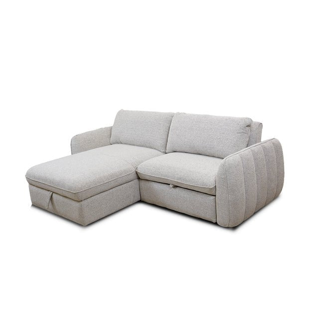 SLEEPER SECTIONALAmira Pullout Sleeper Sectional with Storage Chaise - Dekor Butik