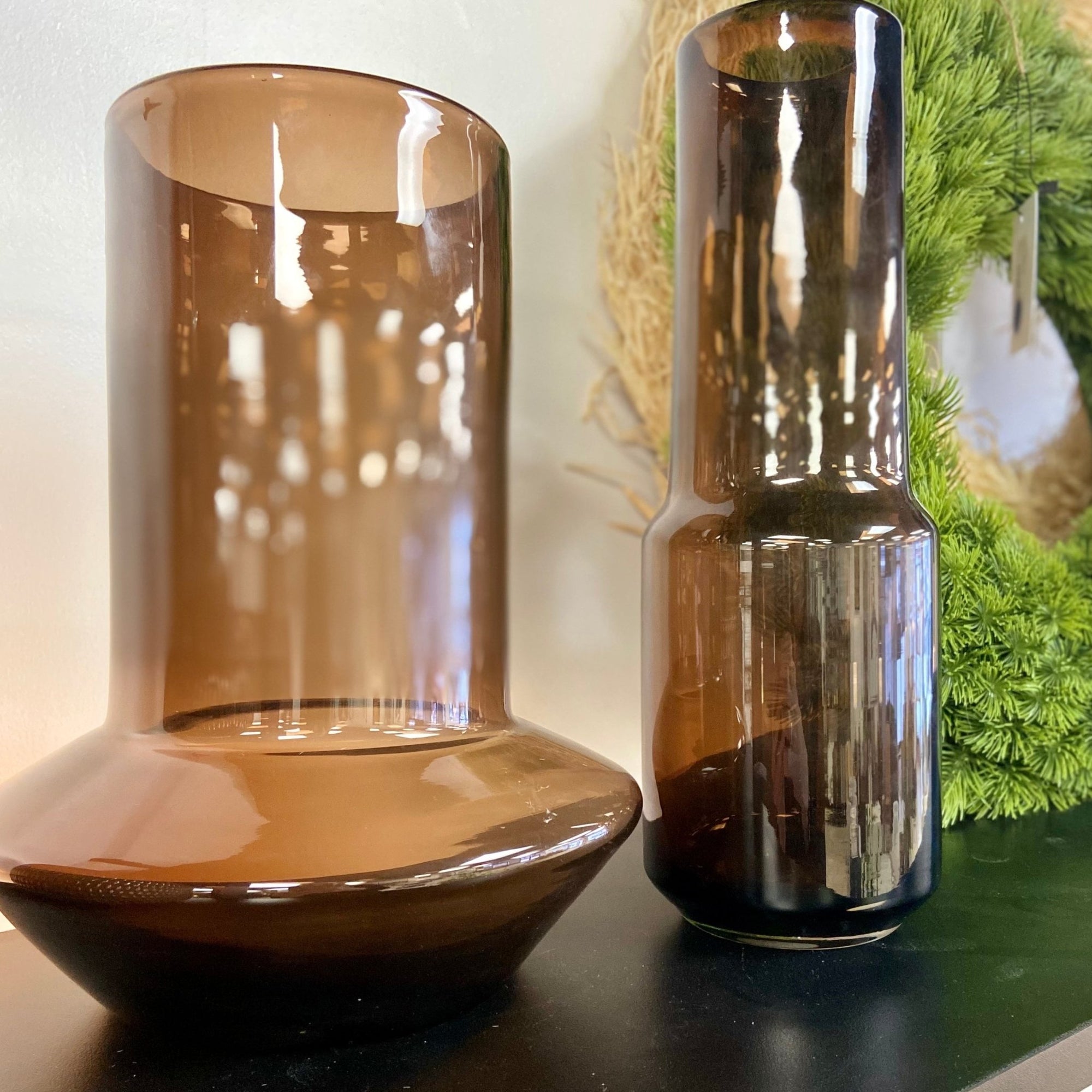 Vases & JarsAmrita Golden Brown Glass Vase - Dekor Butik
