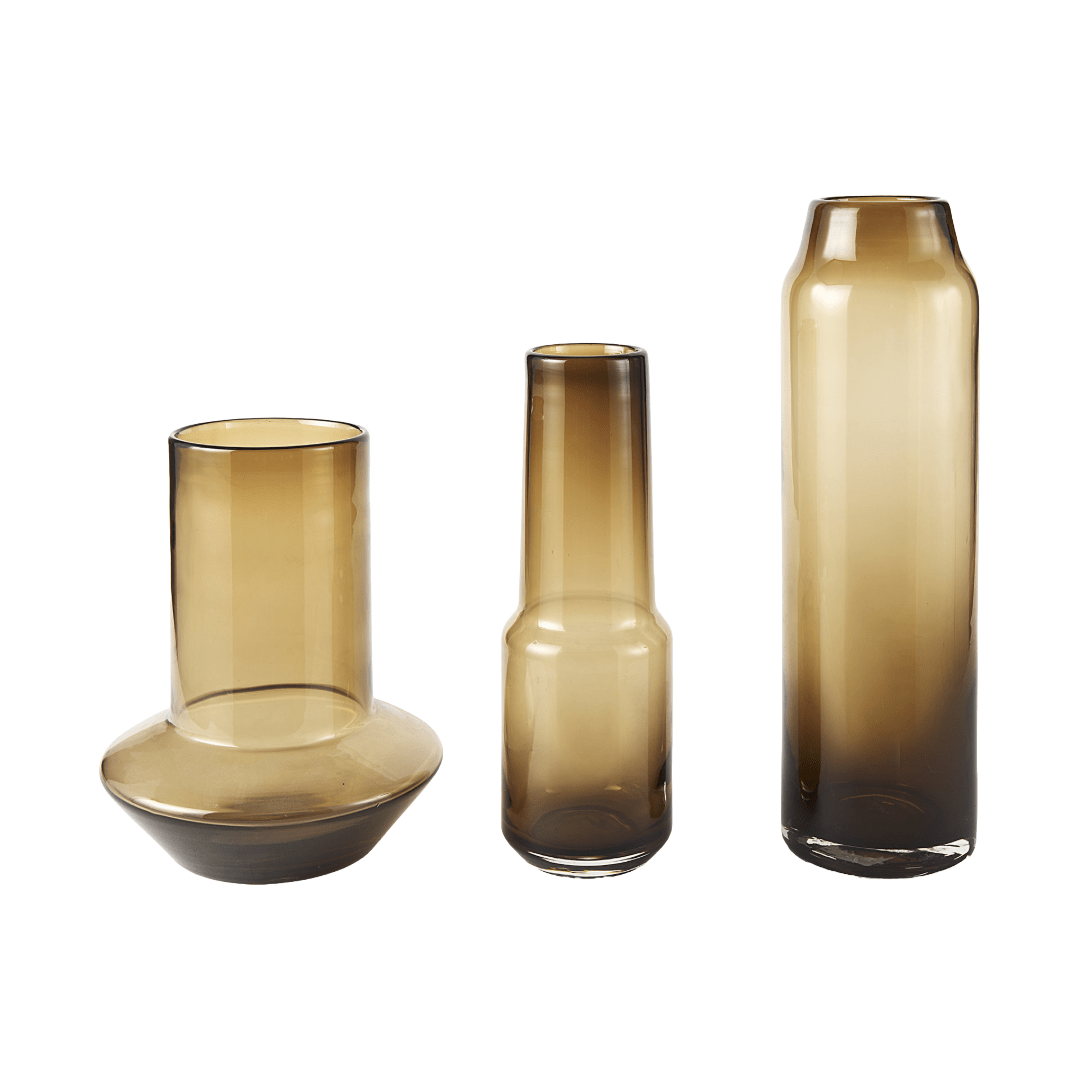 Vases & JarsAmrita Golden Brown Glass Vase - Dekor Butik
