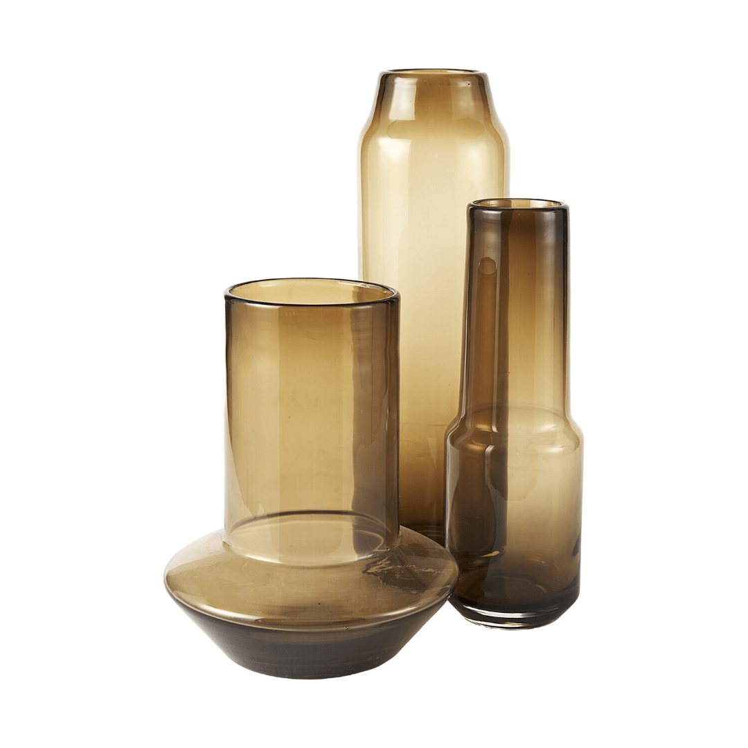 Vases & JarsAmrita Golden Brown Glass Vase - Dekor Butik